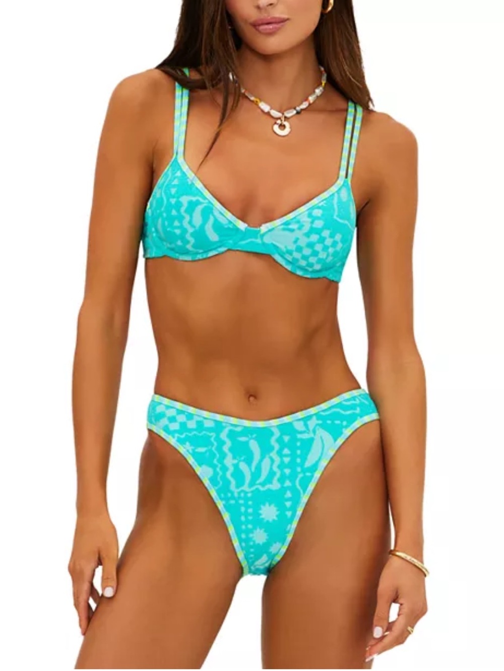 BEACH RIOT Daria Bottom Aqua Haze Terry